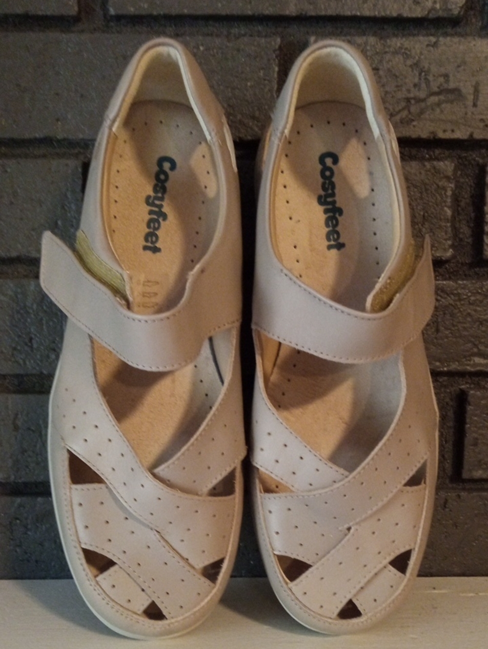 Women's Cosy Feet Shelley Taupe Leather Shoes